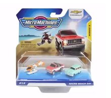 Carrinhos Micro Machine Pack Com 3 Beach