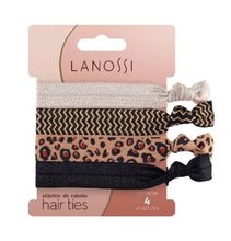 Elastico De Cabelo Lanossi Hair Ties Animal Com 4 Unidades