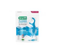 Fio Dental Com Cabo Gum Flosser Multiple Action Com 40 Unidades