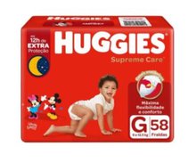 Fralda Infantil Huggies Disney Supreme Care G Com 58