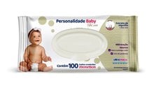 Toalha Umedecida Personalidade Baby Com 100 Unidades