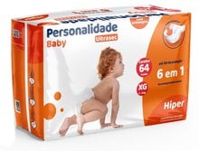Fralda Personalidade Baby Ultra Sec Hiper XG Com 64 Unidades