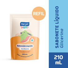 Sabonete Líquido Infantil Com Glicerina Refil Baruel Baby  210Ml