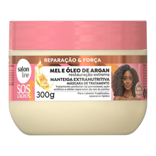 Máscara Salon Line SOS Cachos Extranutritiva Mel E Óleo de Argan 300G