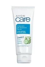 Máscara de Limpeza Facial Avon Care Com Aloe E Pepino 75G