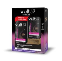 Shampoo Vult 200Ml+Condicionador 200Ml Choque De Reconstrução Kit