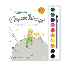 Livro Infantil  Aquarela O Pequeno Príncipe - Cores E Amizade