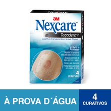 Curativo 3M Nexcare Tegaderm Transparente À Prova D Água Com 4 Unidades