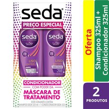 KIT SEDA SH+COND LISO PERFEITO 325ML