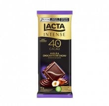 Chocolate Lacta Intense 40% Avelã e Crocante De Cacau 85g