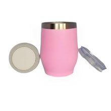 Copo Térmico com Som ONEX SOM 6700 Rosa 360ML