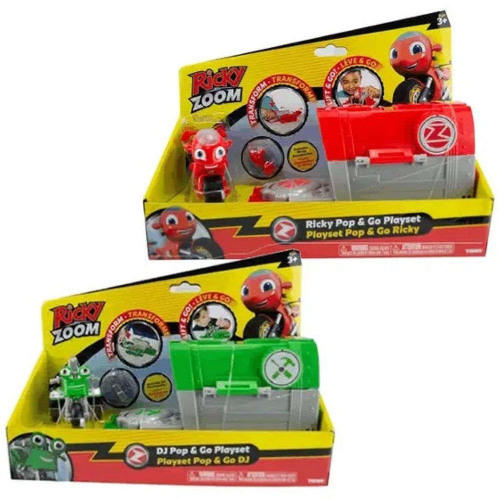 BRINQ PLAYSET RICKY ZOOM COM COMPARTIMENTO