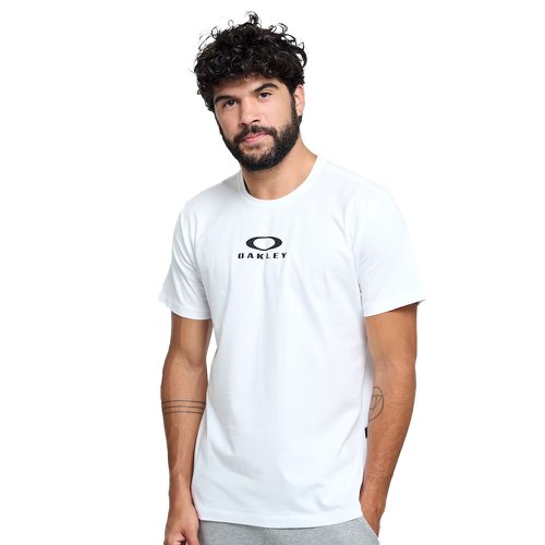 Camiseta Oakley Bark New Tee Masculina - Branco