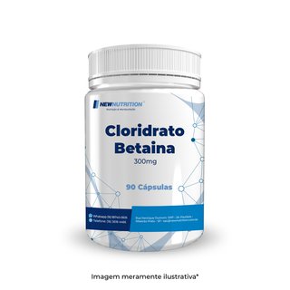 Cloridrato Betaína 300mg 90 cápsulas