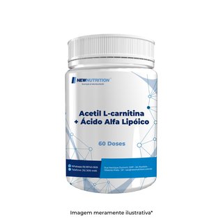 Acetil L-carnitina 500mg + Ácido Alfa Lipóico 200mg 60 doses