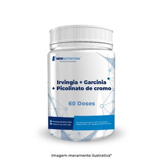Irvingia 450mg + Garcinia 450mg + Picolinato de cromo 100mcg 60 doses