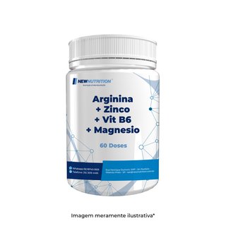Arginina + Zinco + Vitamina B6 + Magnésio 60 doses