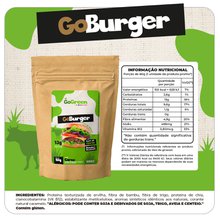 Hambúrguer Vegetal GoGreen GoBurger Carne 158g