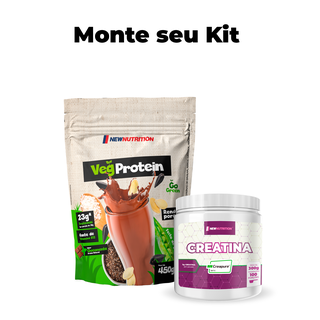 Kit Suplementos Vegano 1 (Blend de Proteínas Vegetais + Creatina)