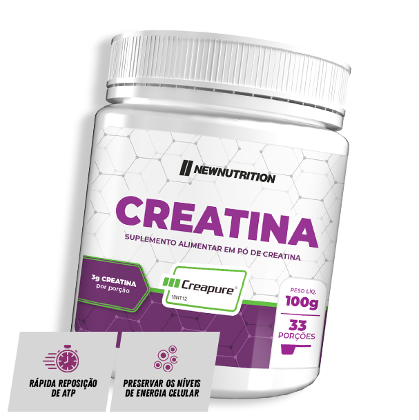 Creatina Creapure® 100g Com Selo De Pureza Alemã | NewNutrition