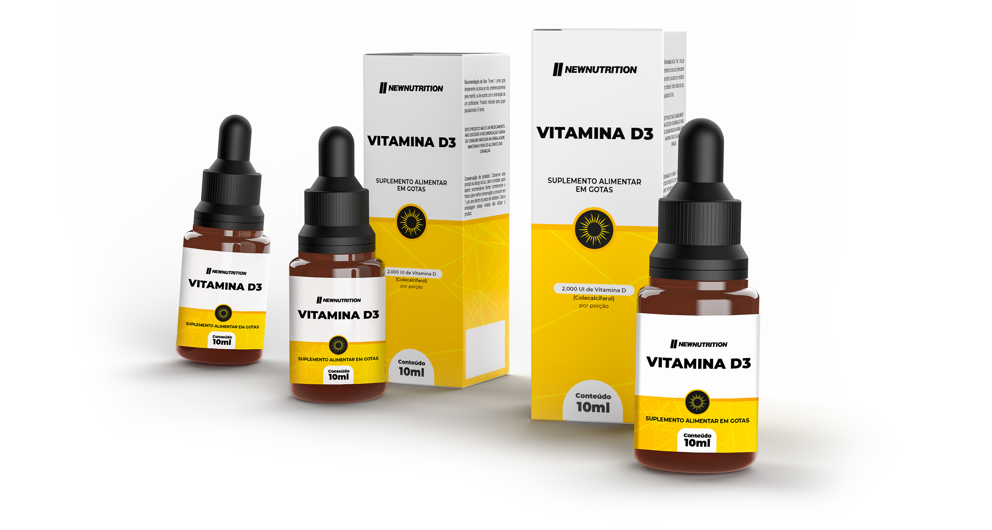 O que é Vitamina D3 em gotas da NewNutrition