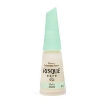 Esmalte Risqué Tratamento Base e Cobertura Fosca Efeito Matte