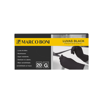 Luva Reutilizável Marco Boni Black G C/20uni 1455