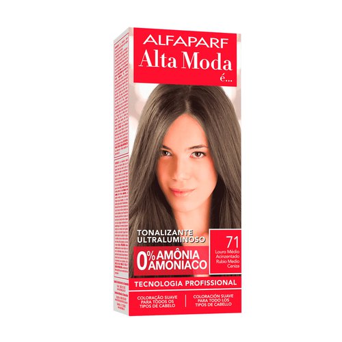 Tonalizante Alta Moda 7.1 Louro Médio Cinza – 150g