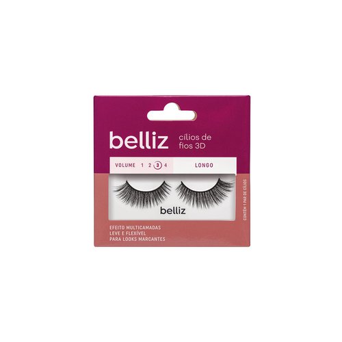 Cílios de Fio 3D 207 Belliz 2648