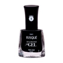 Esmalte Risqué Diamond Gel Preto Caviar