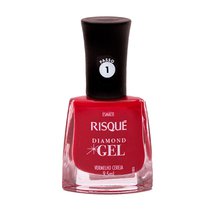 Esmalte Risqué Diamond Gel Vermelho Cereja