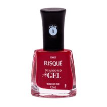 Esmalte Risqué Diamond Gel Vermelho Rubi