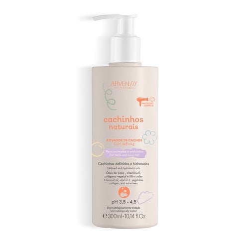 Ativador de Cachos Arvensis Cachinhos Naturais Cabelos Ondulados e Cacheados - 300ml