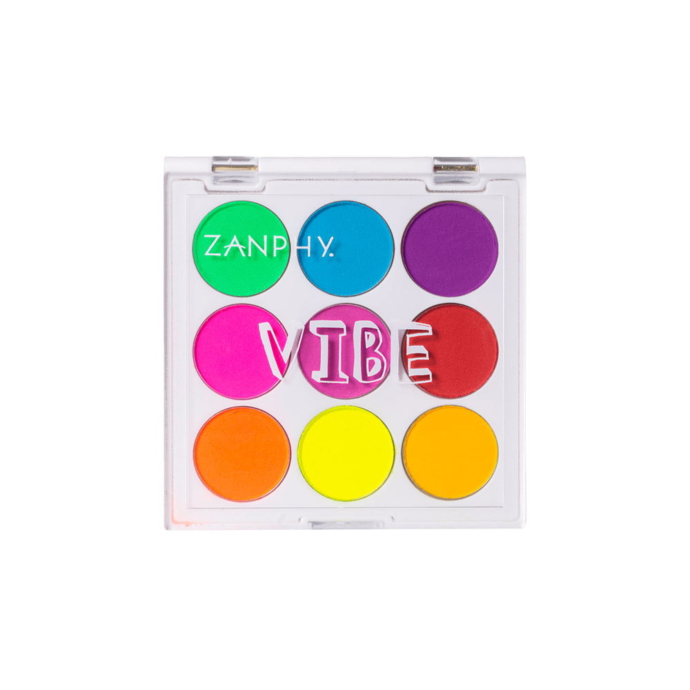 Paleta de Sombra Zanphy Neon Vibe 02 Nova Era Cosméticos Viva a sua beleza