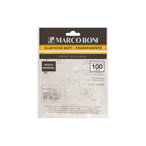Elástico Marco Boni Soft Transparente 100 unidades Ref:8261