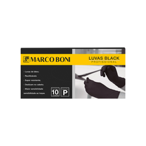 Luva Marco Boni Black P 1542 - 10 Unidades