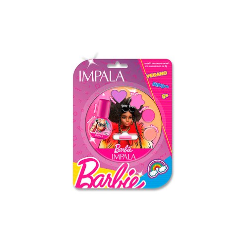Kit Esmalte Impala Infantil Barbie Icônica + Paleta Extraordinária