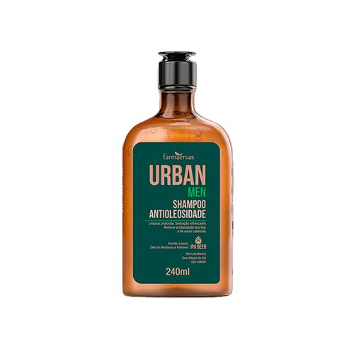 Shampoo Farmaervas Urban Men Antioleosidade – 240ml