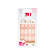 Unha Postiça Kiss NY Salon Natural Amendoada Shape