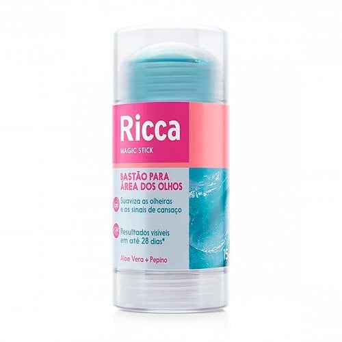Bastão Ricca para Área do Olhos Pepino e Aloe Vera