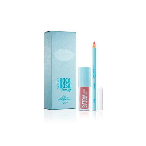 Kit Boca Rosa Lápis Labial + Batom Segunda