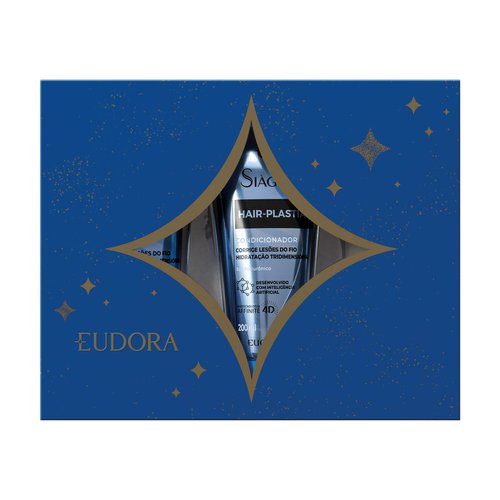 Kit Eudora Siàge Hair Plastia Shampoo 250ml + Condicionador 200ml + Booster Capilar 100ml