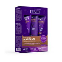 Kit Itallian Trivitt Shampoo Matizante 280ml + Condicionador Matizante 250ml + Máscara Intensiva Matizante 250g