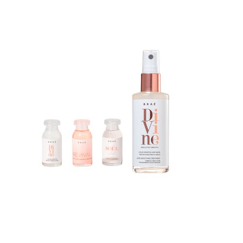 Kit Braé - Cronograma capilar ampolas + Mascara liquida 60ml