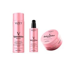 Kit Vizet Splendidus - Shampoo 250 ml + Fluido protetor 250ml + Mascara 250g