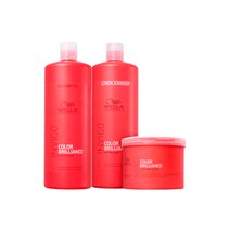 Kit Wella color brilliance - Shampoo 1000ml + Condicionador 1000ml + Mascara 500ml