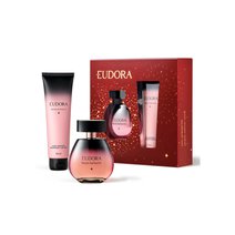Kit Perfume Feminino Eudora Velvet Authentic Deo Colônia 100ml+ Hidratante 150ml