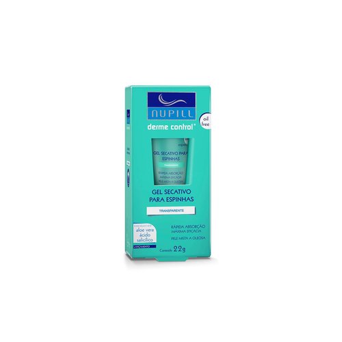 Gel Secativo pra Espinhas Nupill Derme Control Aloe Vera e Ácido Salicílico – 22g