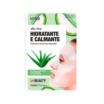 Máscara Facial Kiss NY Algodão Aloe e Vera