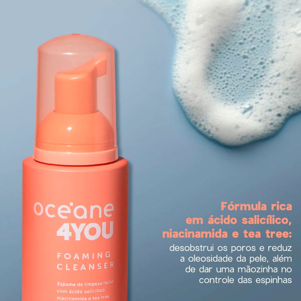 Espuma de Limpeza Océane 4you Foaming Cleanser 100ml | Nova Era